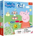 Trefl Puzzle Gra 2w1 Chińczyk Węże i drabiny Świnka Peppa Trefl 2067