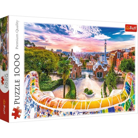 Trefl Puzzle Puzzle - "1000" - Zachód słońca nad Barceloną, Hiszpania Trefl 10711