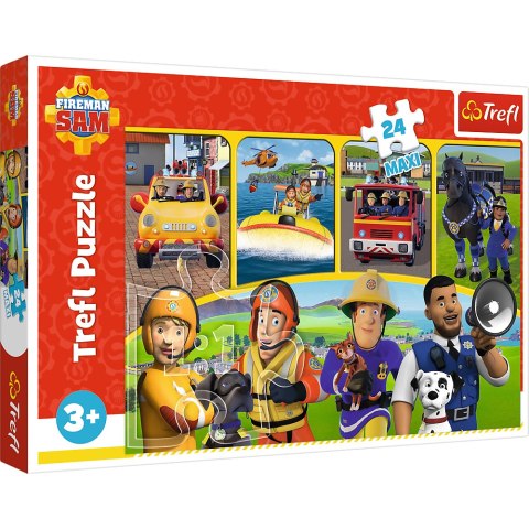Trefl Puzzle Puzzle - "24 Maxi" - Strażak Sam i przyjaciele Trefl 14356