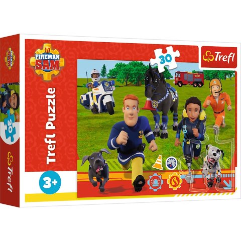 Trefl Puzzle Puzzle - "30" - Gotowi do pomocy Strażak Sam Trefl 18297 Trefl Puzzle Puzzle - "30" - Gotowi do pomocy Strażak Sam Trefl 18297