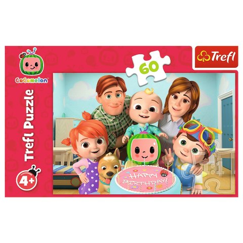 Trefl Puzzle Puzzle 60 el. Cocomelon, Wspaniały dzień Trefl 17391 Trefl Puzzle Puzzle 60 el. Cocomelon, Wspaniały dzień Trefl 17391