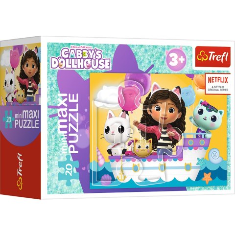 Trefl Puzzle Puzzle - ''miniMaxi" - Kolorowy dzień Gabby / Trefl 56041 Trefl Puzzle Puzzle - ''miniMaxi" - Kolorowy dzień Gabby / Trefl 56041