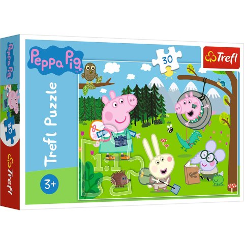 Marka niezdefiniowana Puzzle - 30 - Leśna wyprawa - Peppa Pig Trefl 18245 Marka niezdefiniowana Puzzle - 30 - Leśna wyprawa - Peppa Pig Trefl 18245