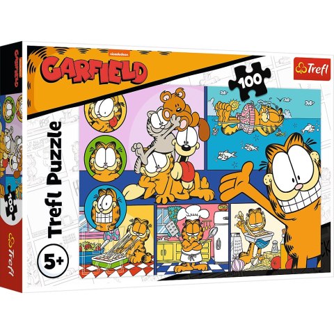 Trefl Puzzle Puzzle - 100 - Leniwy Garfield Trefl 16521 Trefl Puzzle Puzzle - 100 - Leniwy Garfield Trefl 16521