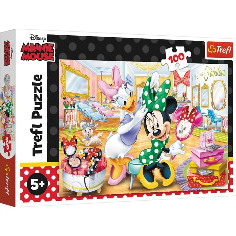 Trefl Puzzle Puzzle - 100 - Minnie w salonie kosmetycznym - Disney Minnie 16387 Trefl Puzzle Puzzle - 100 - Minnie w salonie kosmetycznym - Disney Minnie 16387