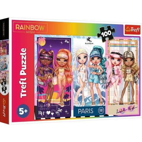 Trefl Puzzle Puzzle - 100 - Tęczowe laleczki - MGA Rainbow high Trefl 16444 Trefl Puzzle Puzzle - 100 - Tęczowe laleczki - MGA Rainbow high Trefl 16444