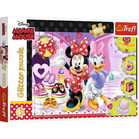 Trefl Puzzle Puzzle 100 el. Minnie i błyskotki Trefl 14820