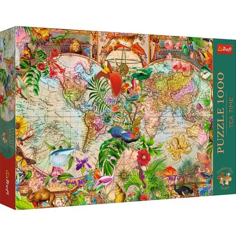 Trefl Puzzle Puzzle - 1000 Premium Plus - Tea Time: Antyczna mapa świata Trefl 12077 Trefl Puzzle Puzzle - 1000 Premium Plus - Tea Time: Antyczna mapa świata Trefl 12077