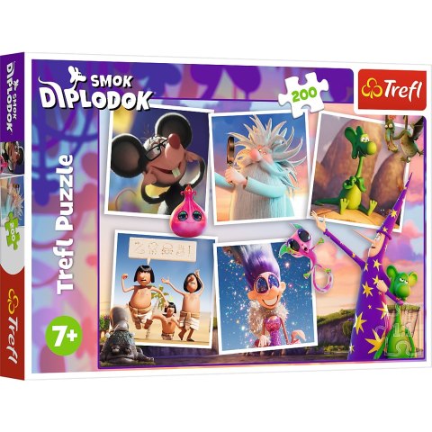 Trefl Puzzle Puzzle - "200" - Przygody Smoka Diplodoka Trefl 13322 Trefl Puzzle Puzzle - "200" - Przygody Smoka Diplodoka Trefl 13322