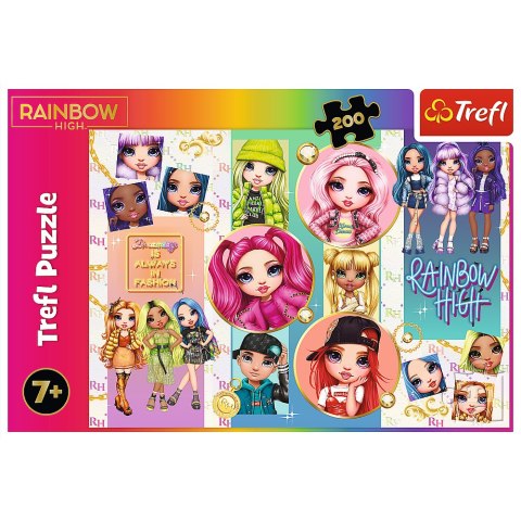 Trefl Puzzle Puzzle - "200" - Przyjaźń Rainbow High Trefl 13289 Trefl Puzzle Puzzle - "200" - Przyjaźń Rainbow High Trefl 13289
