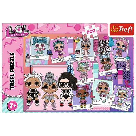 Trefl Puzzle Puzzle - "200" - Słodkie Laleczki LOL Surprise! Trefl 13288 Trefl Puzzle Puzzle - "200" - Słodkie Laleczki LOL Surprise! Trefl 13288