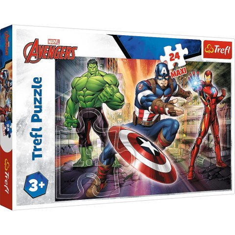 Trefl Puzzle Puzzle - "24 Maxi" - W świecie Avengersów Trefl 14321 Trefl Puzzle Puzzle - "24 Maxi" - W świecie Avengersów Trefl 14321