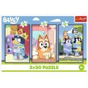 Trefl Puzzle Puzzle - 3x50 - Rodzina Bluey Trefl 34890