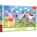 Trefl Puzzle Puzzle - 3x50 - Siła przyjaźni Świnka Peppa Trefl 34877