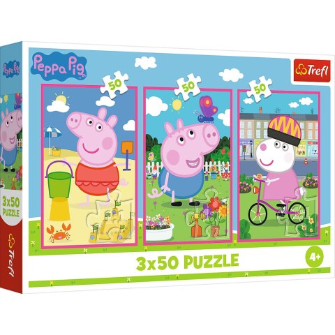 Trefl Puzzle Puzzle - 3x50 - Siła przyjaźni Świnka Peppa Trefl 34877 Trefl Puzzle Puzzle - 3x50 - Siła przyjaźni Świnka Peppa Trefl 34877
