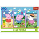 Trefl Puzzle Puzzle - 3x50 - Siła przyjaźni Świnka Peppa Trefl 34877