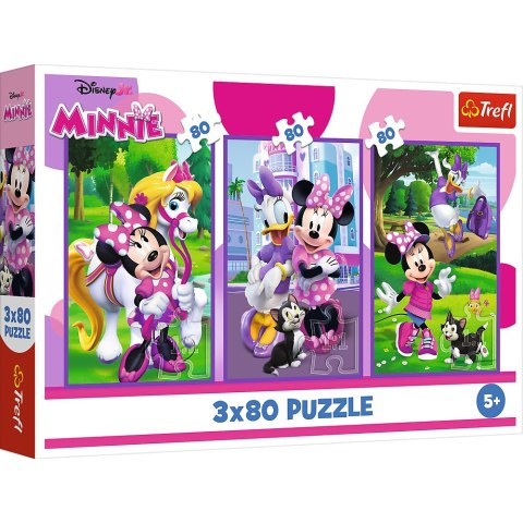 Trefl Puzzle Puzzle - 3x80 - Minnie i przyjaciele - Disney Minnie Trefl 34889