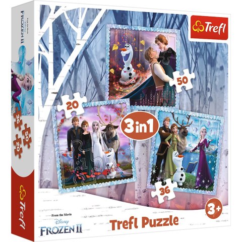 Trefl Puzzle Puzzle 3w1 Kraina Lodu Magiczna opowieść Trefl 34853 Trefl Puzzle Puzzle 3w1 Kraina Lodu Magiczna opowieść Trefl 34853