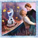 Trefl Puzzle Puzzle 3w1 Kraina Lodu Magiczna opowieść Trefl 34853