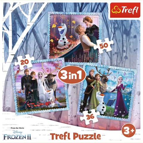 Trefl Puzzle Puzzle 3w1 Kraina Lodu Magiczna opowieść Trefl 34853 Trefl Puzzle Puzzle 3w1 Kraina Lodu Magiczna opowieść Trefl 34853