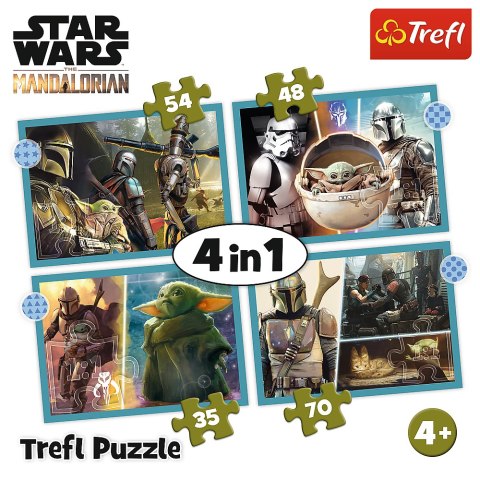 Trefl Puzzle Puzzle - "4w1" - Mandalorian Trefl 34397 Trefl Puzzle Puzzle - "4w1" - Mandalorian Trefl 34397