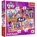 Trefl Puzzle Puzzle - 4w1 - Poznaj kucyki Pony My Little Pony Trefl 34624