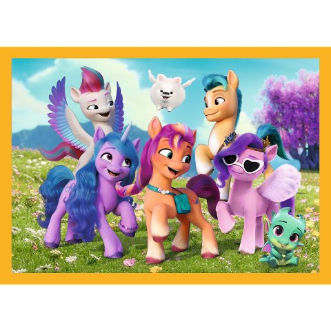 Trefl Puzzle Puzzle - 4w1 - Poznaj kucyki Pony My Little Pony Trefl 34624 Trefl Puzzle Puzzle - 4w1 - Poznaj kucyki Pony My Little Pony Trefl 34624