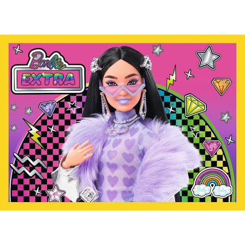 Trefl Puzzle Puzzle - 4w1 - Wesoły świat Barbie / Mattel, Barbie 34626 Trefl Puzzle Puzzle - 4w1 - Wesoły świat Barbie / Mattel, Barbie 34626