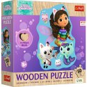 Trefl Puzzle Puzzle - "50 Puzzle Drewniane Konturowe" - Wesoła Gabby Trefl 20260