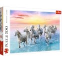 Trefl Puzzle Puzzle 500 el. Białe konie w galopie Trefl 37289