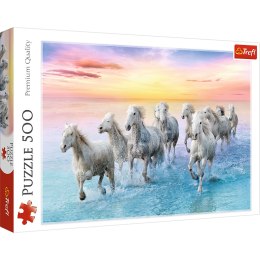 Trefl Puzzle Puzzle 500 el. Białe konie w galopie Trefl 37289