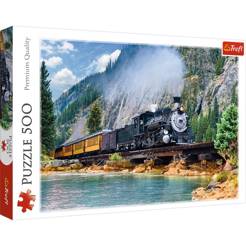 Trefl Puzzle Puzzle 500 el. Górski pociąg Trefl 37379 Trefl Puzzle Puzzle 500 el. Górski pociąg Trefl 37379