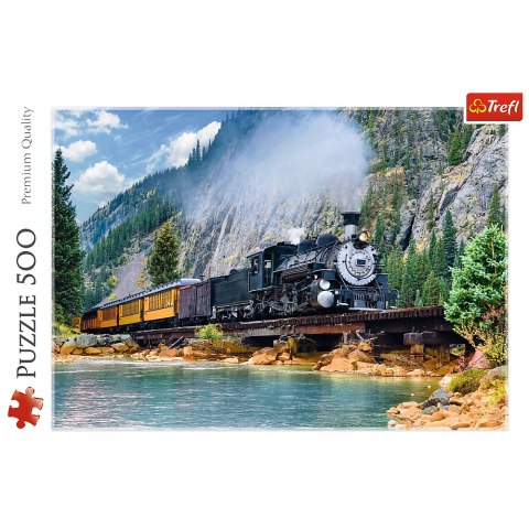 Trefl Puzzle Puzzle 500 el. Górski pociąg Trefl 37379 Trefl Puzzle Puzzle 500 el. Górski pociąg Trefl 37379