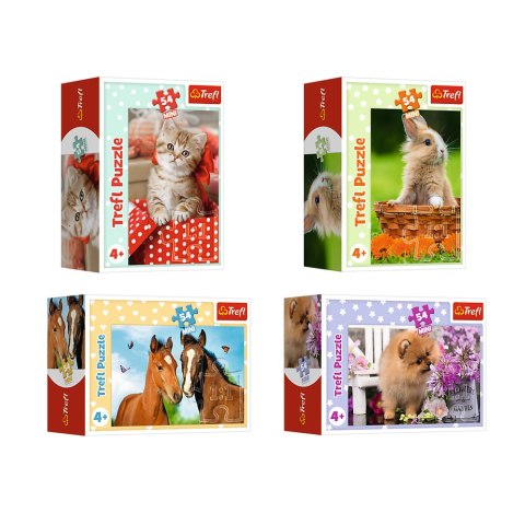 Trefl Puzzle Puzzle - 54 mini - Urocze zwierzątka - Trefl 54195 Trefl Puzzle Puzzle - 54 mini - Urocze zwierzątka - Trefl 54195