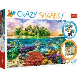 Trefl Puzzle Puzzle - 600 Crazy Shapes - Tropikalna wyspa 11113
