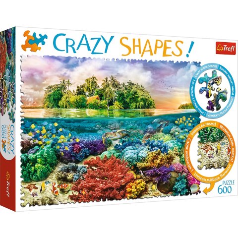 Trefl Puzzle Puzzle - 600 Crazy Shapes - Tropikalna wyspa 11113 Trefl Puzzle Puzzle - 600 Crazy Shapes - Tropikalna wyspa 11113