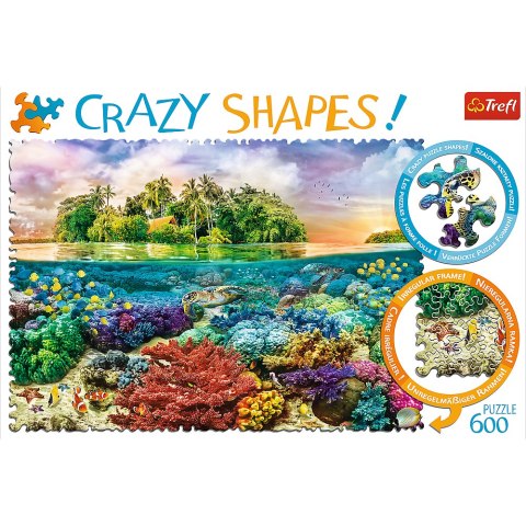Trefl Puzzle Puzzle - 600 Crazy Shapes - Tropikalna wyspa 11113 Trefl Puzzle Puzzle - 600 Crazy Shapes - Tropikalna wyspa 11113