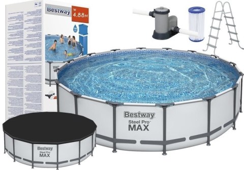 Bestway Basen Ogrodowy Stelażowy 488 x 122cm Bestway 5612Z Bestway Basen Ogrodowy Stelażowy 488 x 122cm Bestway 5612Z