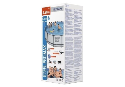 Bestway Basen Ogrodowy Stelażowy 488 x 122cm Bestway 5612Z Bestway Basen Ogrodowy Stelażowy 488 x 122cm Bestway 5612Z