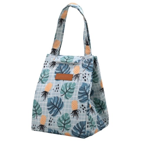 LEAN Torba Termiczna Izolacyjna Śniadaniowa Lunch Bag Liście Ananasy 25cm LEAN Torba Termiczna Izolacyjna Śniadaniowa Lunch Bag Liście Ananasy 25cm