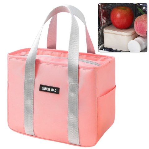 LEAN Torba Termiczna Izolacyjna Śniadaniowa Lunch Bag Różowa 24cm LEAN Torba Termiczna Izolacyjna Śniadaniowa Lunch Bag Różowa 24cm