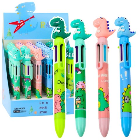 LEAN Długopis Figurka Dinozaura Wielokolorowy 0.7mm LEAN Długopis Figurka Dinozaura Wielokolorowy 0.7mm