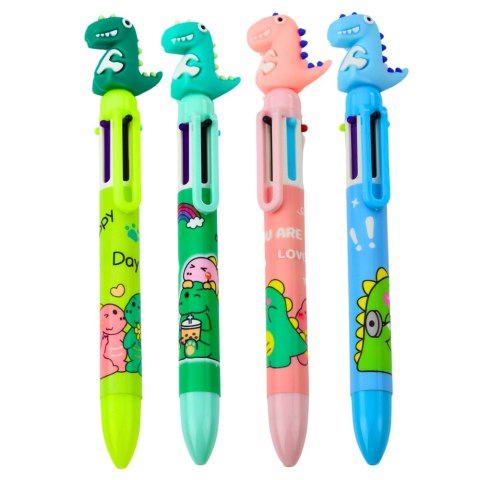 LEAN Długopis Figurka Dinozaura Wielokolorowy 0.7mm LEAN Długopis Figurka Dinozaura Wielokolorowy 0.7mm