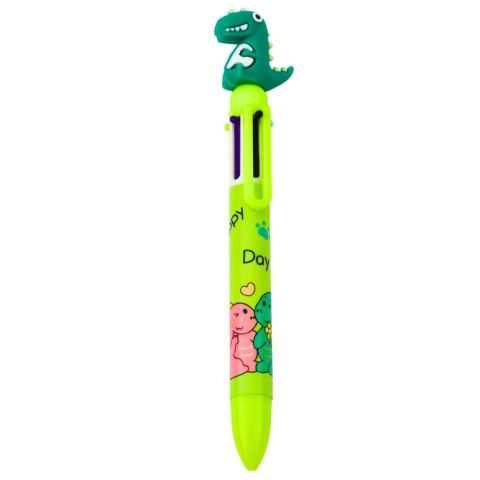 LEAN Długopis Figurka Dinozaura Wielokolorowy 0.7mm LEAN Długopis Figurka Dinozaura Wielokolorowy 0.7mm