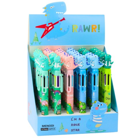 LEAN Długopis Figurka Dinozaura Wielokolorowy 0.7mm LEAN Długopis Figurka Dinozaura Wielokolorowy 0.7mm
