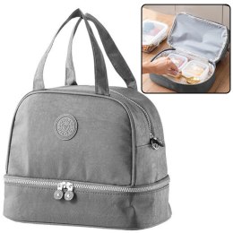 LEAN Torba Termiczna Izolacyjna Śniadaniowa Pas z Regulacją Szara 27cm