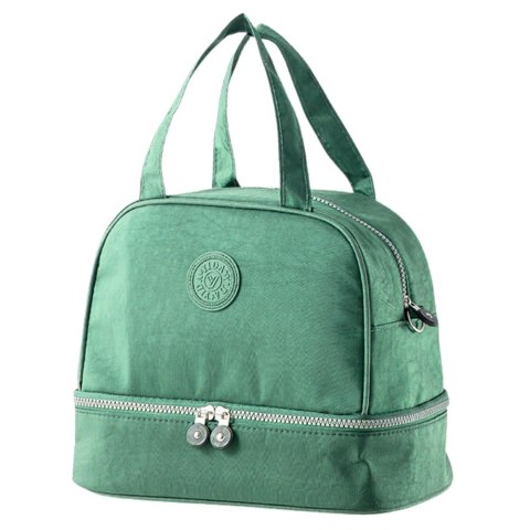 LEAN Torba Termiczna Izolacyjna Śniadaniowa Pas z Regulacją Zielona 27cm LEAN Torba Termiczna Izolacyjna Śniadaniowa Pas z Regulacją Zielona 27cm