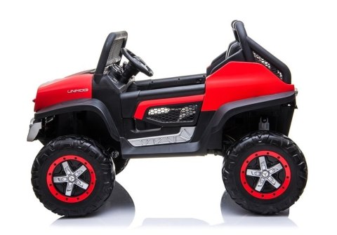 LEAN CARS Auto na Akumulator Mercedes Unimog Czerwony LEAN CARS Auto na Akumulator Mercedes Unimog Czerwony