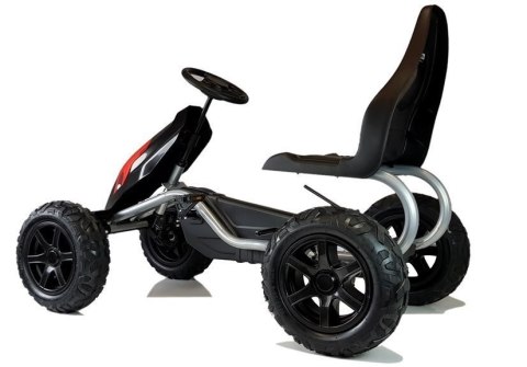 LEAN CARS Gokart na Pedały B012 Pompowane Koła Czarny LEAN CARS Gokart na Pedały B012 Pompowane Koła Czarny