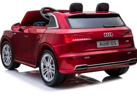LEAN CARS Pojazd na Akumulator Nowe Audi Q5 2-osobowe Czerwone Lakierowane LEAN CARS Pojazd na Akumulator Nowe Audi Q5 2-osobowe Czerwone Lakierowane